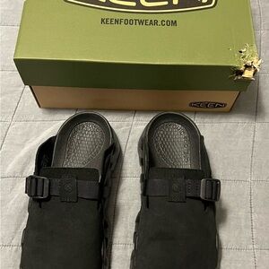 Merrell Black Mules with Adjustable Strap